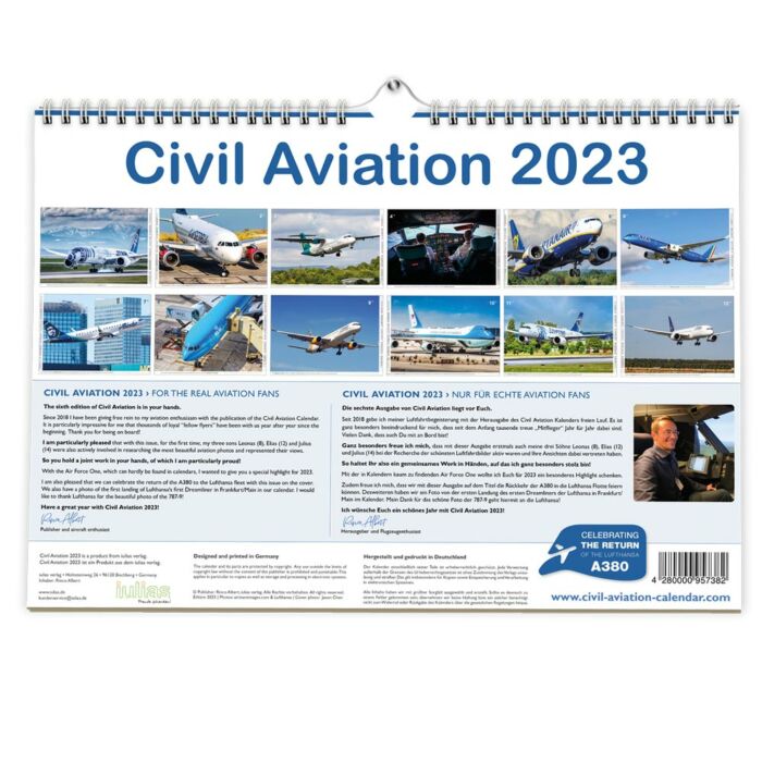 Flugzeugkalender 2023 Civil Aviation