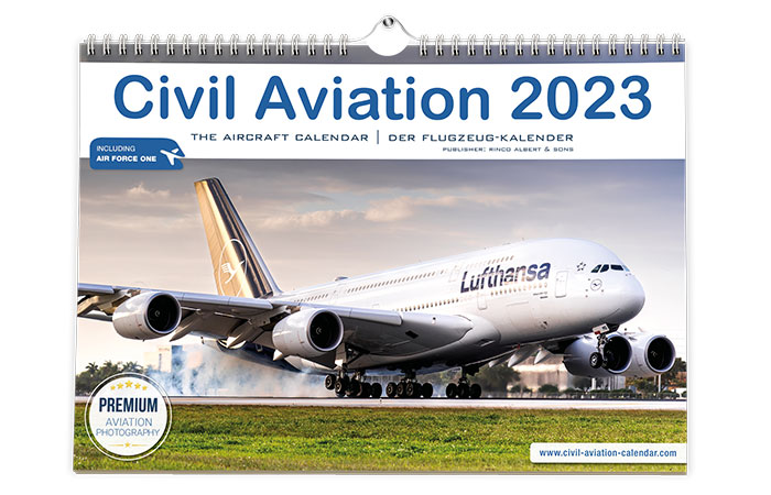 Civil Aviation 2023 Airplane calendar airplanes wall calendar
