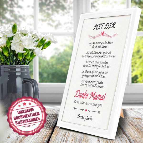 Danke Mama! Bild personalisiert mit Deinem Namen 2 Danke Mama! Bild personalisiert mit Deinem Namen – Bild 2