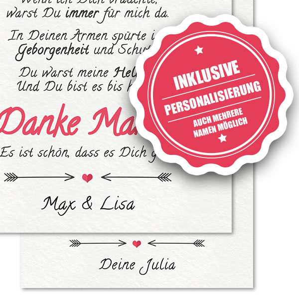 Danke Mama! Bild personalisiert mit Deinem Namen 4 Danke Mama! Bild personalisiert mit Deinem Namen – Bild 4
