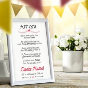 Danke Mama! Bild im Rahmen – Bild 7