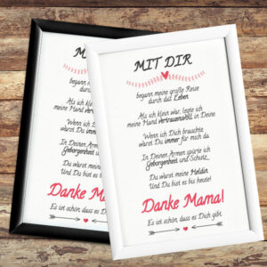 Danke Mama! Bild im Rahmen – Bild 3