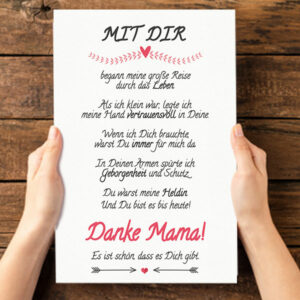 Danke Mama! Bild im Rahmen – Bild 4