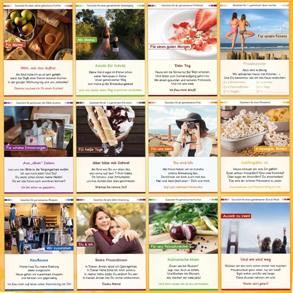 Gutscheinbox DANKE MAMA - 12 tolle Geschenkgutscheine für die beste Mutter 9 Gutscheinbox DANKE MAMA - 12 tolle Geschenkgutscheine für die beste Mutter – Bild 9