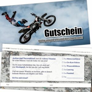 Gutscheinbücher für Männer, Väter, Brüder Gutscheine