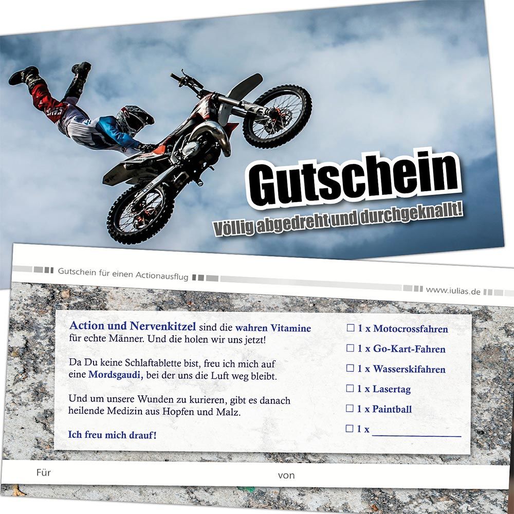 Gutscheinbücher für Männer, Väter, Brüder Gutscheine