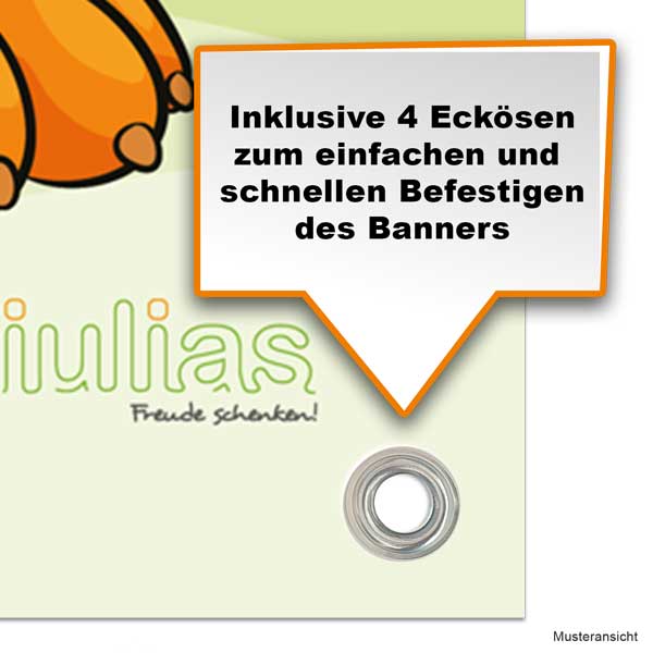 Banner Poster Storch mit Baby zur Geburt