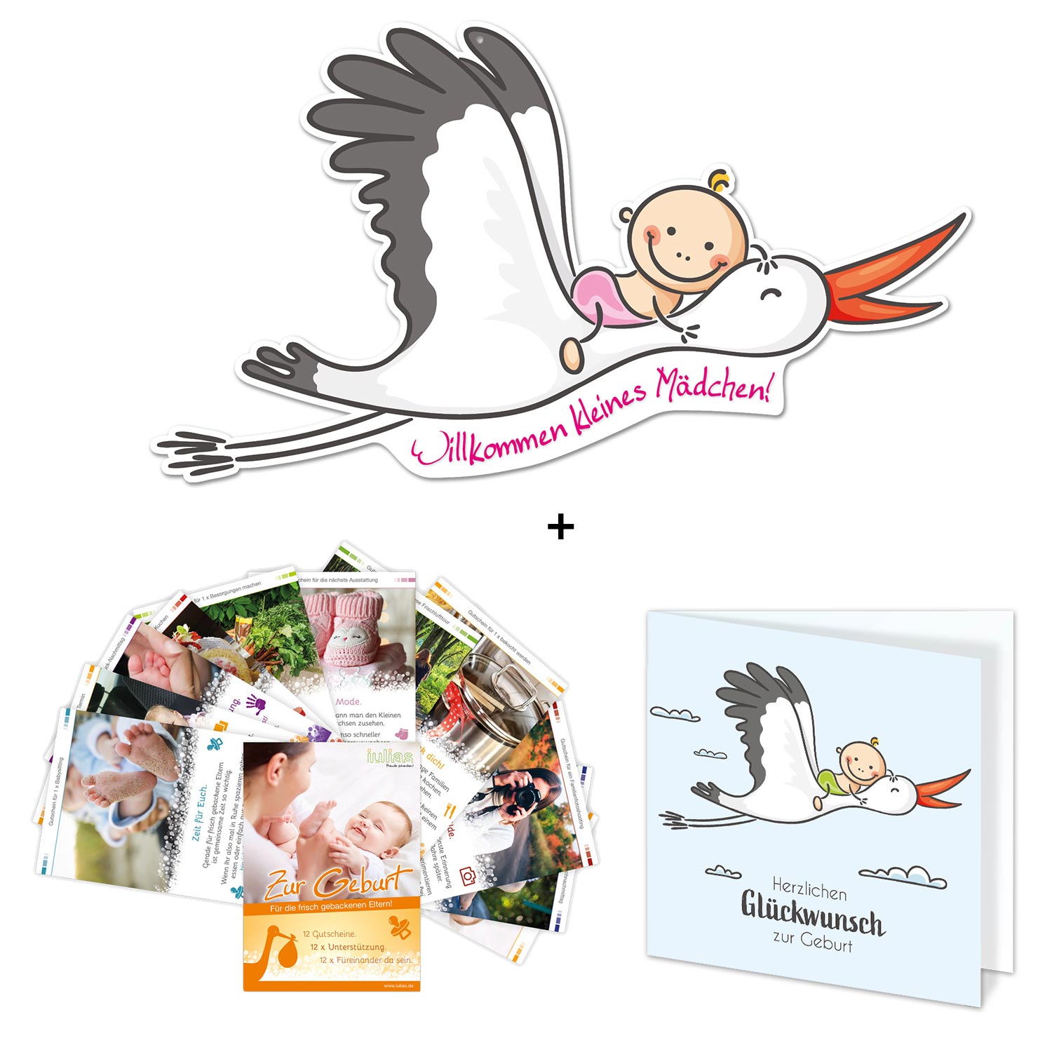 Mädchen Geschenk zur Geburt Baby-Stammbuch AMELIA Unterlagen Baby altrosa 