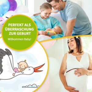 Poster zur Geburt - MÄDCHEN - Willkommen Baby - Größe 42 x 59,4 cm 12 Perfekt als Überraschung zur Geburt Willkommen Baby